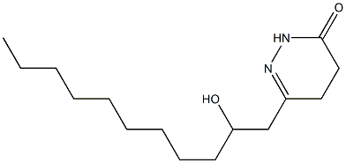 4,5-Dihydro-6-[2-hydroxyundecyl]pyridazin-3(2H)-one 结构式