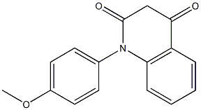 1-(4-Methoxyphenyl)quinoline-2,4(1H,3H)-dione 结构式