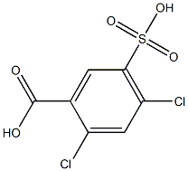 2,4-Dichloro-5-sulfobenzoic acid 结构式