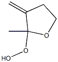 (Tetrahydro-2-methyl-3-methylenefuran)-2-yl hydroperoxide 结构式