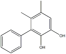 3-Phenyl-4,5-dimethylbenzene-1,2-diol 结构式