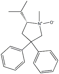 (5R)-3,3-Diphenyl-5-isopropyl-1-methylpyrrolidine 1-oxide 结构式