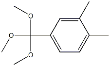 3,4-Dimethylorthobenzoic acid trimethyl ester 结构式