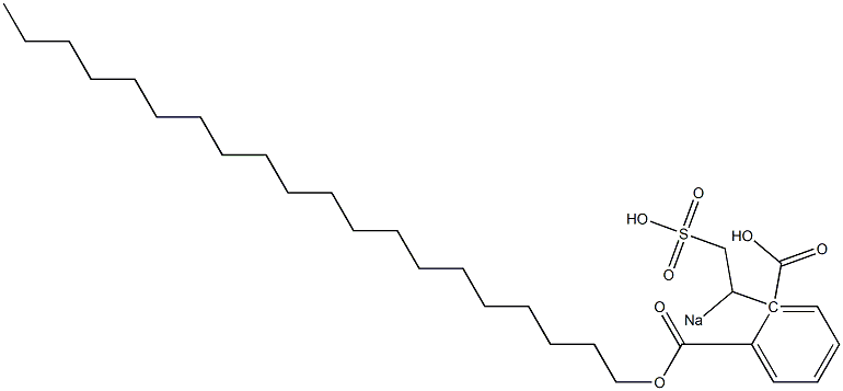 Phthalic acid 1-icosyl 2-(1-sodiosulfoethyl) ester 结构式