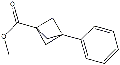 3-Phenylbicyclo[1.1.1]pentane-1-carboxylic acid methyl ester 结构式