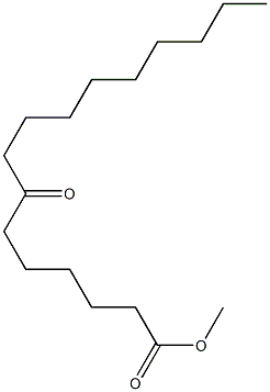 7-Ketopalmitic acid methyl ester 结构式