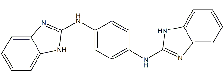 2,2'-[2-Methyl-1,4-phenylenebis(imino)]bis(1H-benzimidazole) 结构式