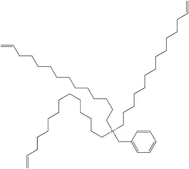 Tri(13-tetradecenyl)benzylaminium 结构式