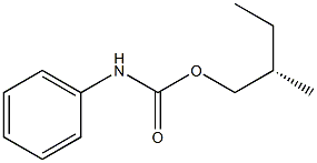 (+)-Carbanilic acid (S)-2-methylbutyl ester 结构式