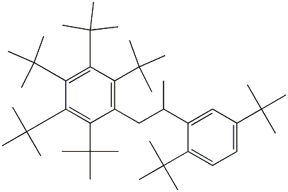 1-(Penta-tert-butylphenyl)-2-(2,5-di-tert-butylphenyl)propane 结构式