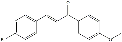 (E)-4-Bromo-4'-methoxychalcone 结构式