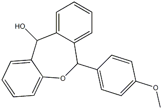 6-(4-Methoxyphenyl)-6,11-dihydrodibenz[b,e]oxepin-11-ol 结构式