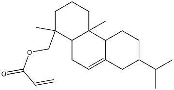 Acrylic acid 1,2,3,4,4a,4b,5,6,7,8,10,10a-dodecahydro-7-isopropyl-1,4a-dimethylphenanthren-1-ylmethyl ester 结构式