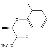 [R,(-)]-2-(o-Iodophenoxy)propionic acid ammonium salt 结构式