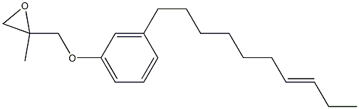 3-(7-Decenyl)phenyl 2-methylglycidyl ether 结构式