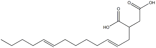 (2,8-Tridecadienyl)succinic acid 结构式