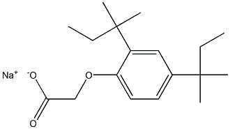 (2,4-Di-tert-pentylphenoxy)acetic acid sodium salt 结构式