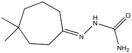 4,4-Dimethyl-1-cycloheptanone semicarbazone 结构式