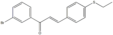 4-((Ethylthio))-3'-bromochalcone 结构式