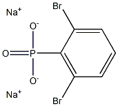 2,6-Dibromophenylphosphonic acid disodium salt 结构式