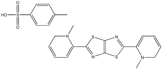 2,5-Di(N-methylpyridyl)thiazolo[5,4-d]thiazole p-toluenesulfonic acid 结构式