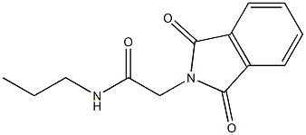 N-Propyl-1,3-dioxo-2-isoindolineacetamide 结构式