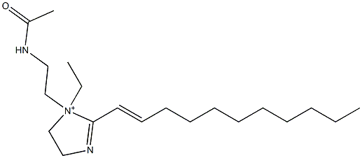 1-[2-(Acetylamino)ethyl]-1-ethyl-2-(1-undecenyl)-2-imidazoline-1-ium 结构式