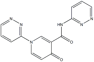 1,N-Bis(pyridazin-3-yl)-1,4-dihydro-4-oxopyridine-3-carboxamide 结构式