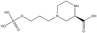Phosphoric acid [3-[(2R)-2-carboxypiperazin-4-yl]propan-1-yl] ester 结构式