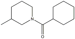 1-(Cyclohexylcarbonyl)-3-methylpiperidine 结构式