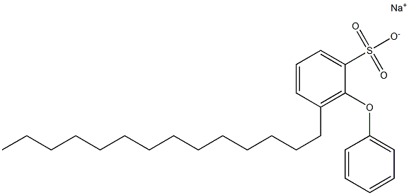 2-Phenoxy-3-tetradecylbenzenesulfonic acid sodium salt 结构式