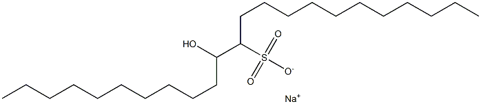 11-Hydroxytricosane-12-sulfonic acid sodium salt 结构式