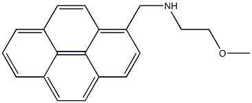 1-(2-Methoxyethylaminomethyl)pyrene 结构式