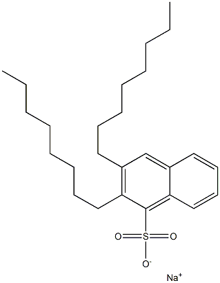 2,3-Dioctyl-1-naphthalenesulfonic acid sodium salt 结构式