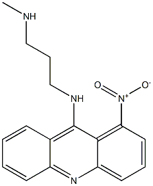 9-(3-Methylaminopropylamino)-1-nitroacridine 结构式