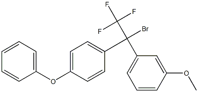 1-Bromo-1-(4-phenoxyphenyl)-1-(3-methoxyphenyl)-2,2,2-trifluoroethane 结构式