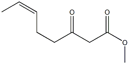 (Z)-3-Oxo-6-octenoic acid methyl ester 结构式