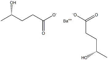 Bis[[S,(+)]-4-hydroxyvaleric acid] barium salt 结构式