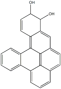 11,12-Dihydrodibenzo[a,l]pyrene-11,12-diol 结构式