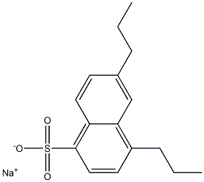 4,6-Dipropyl-1-naphthalenesulfonic acid sodium salt 结构式