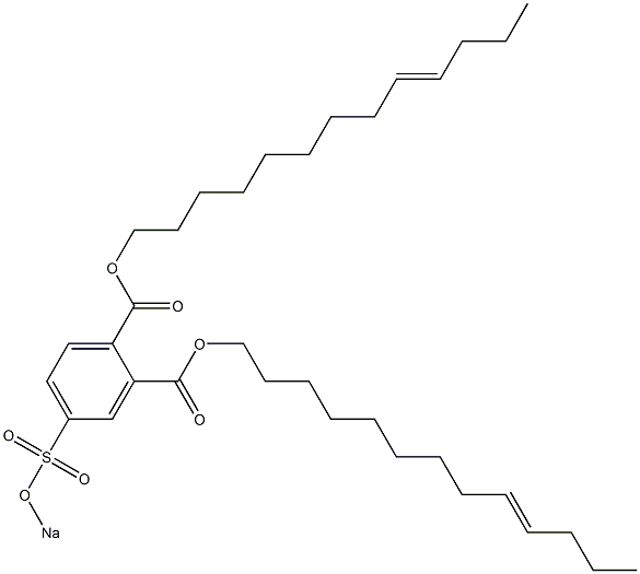 4-(Sodiosulfo)phthalic acid di(9-tridecenyl) ester 结构式