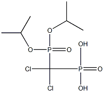 Dichloro[bis(isopropyloxy)phosphinyl]methylphosphonic acid 结构式