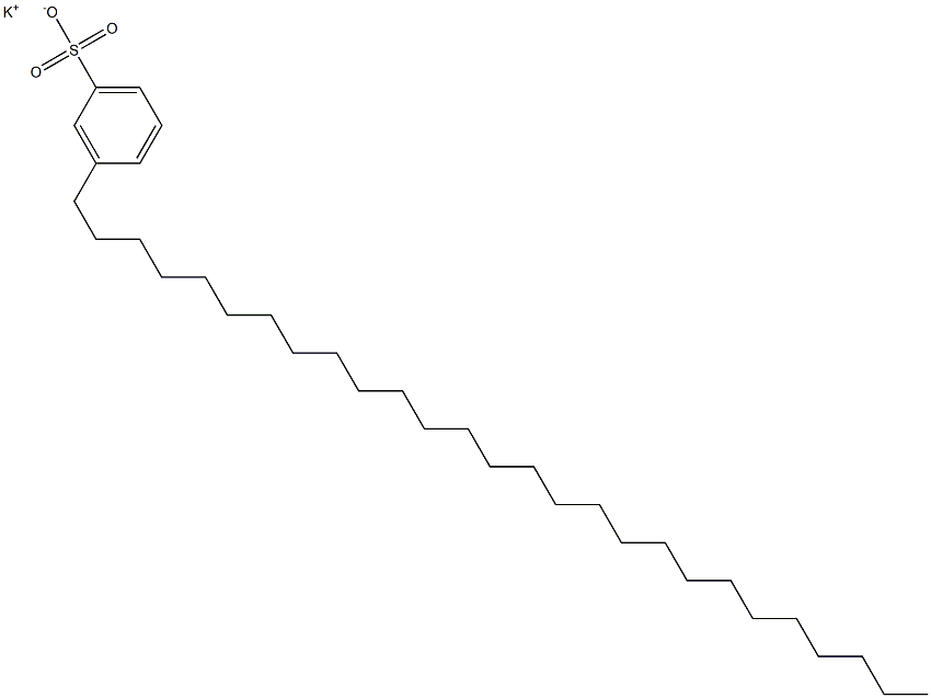 3-Heptacosylbenzenesulfonic acid potassium salt 结构式