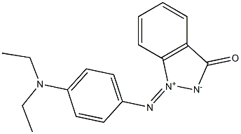 1-[[4-(Diethylamino)phenyl]imino]-1,3-dihydro-3-oxo-2H-indazol-1-ium-2-ide 结构式