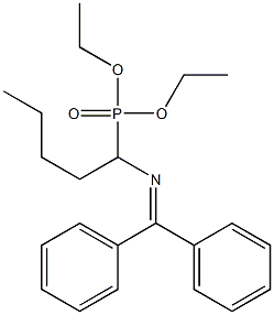 [1-(Diphenylmethylene)aminopentyl]phosphonic acid diethyl ester 结构式