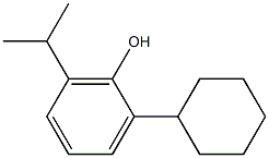 2-Cyclohexyl-6-isopropylphenol 结构式