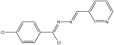 3-Pyridinecarbaldehyde [chloro(4-chlorophenyl)methylene]hydrazone 结构式