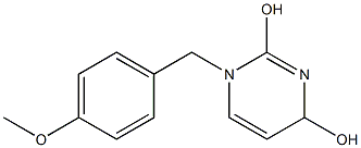 1,4-Dihydro-1-(4-methoxybenzyl)pyrimidine-2,4-diol 结构式