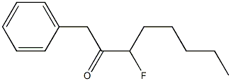 Benzyl 1-fluorohexyl ketone 结构式