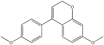 4-(4-Methoxyphenyl)-7-methoxy-2H-1-benzopyran 结构式